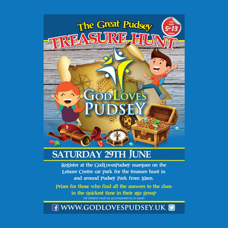 The Great Pudsey Treasure Hunt Poster